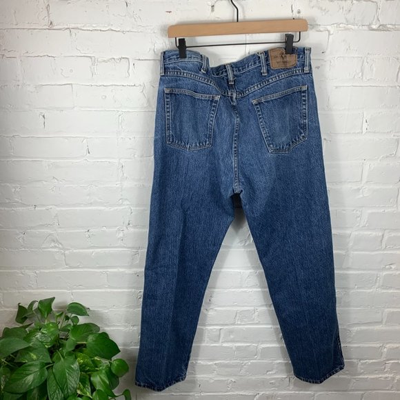 Wrangler Mid Rise Straight Leg Jeans Blue Size 36 - Picture 2 of 4